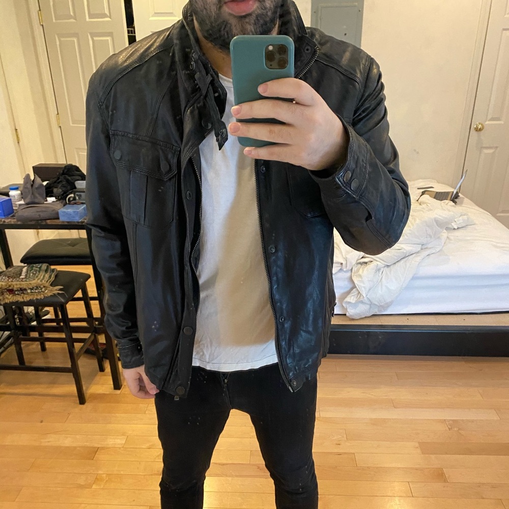 Ted baker leather jacket (real leather)